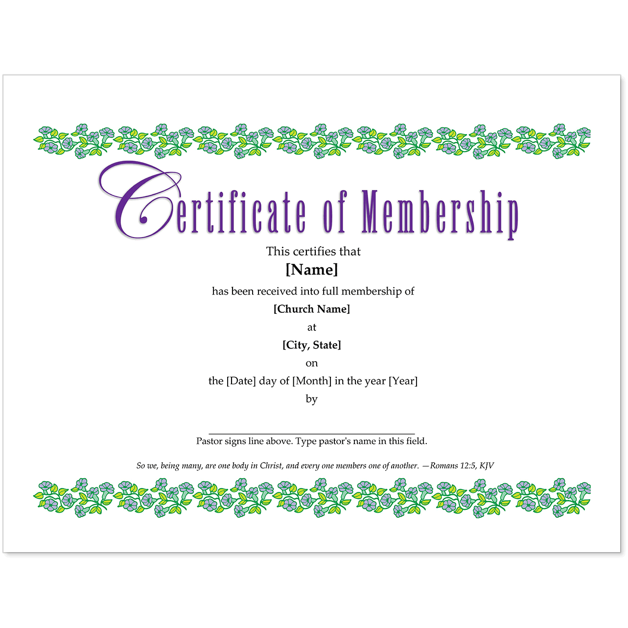 Essential Church Certificates