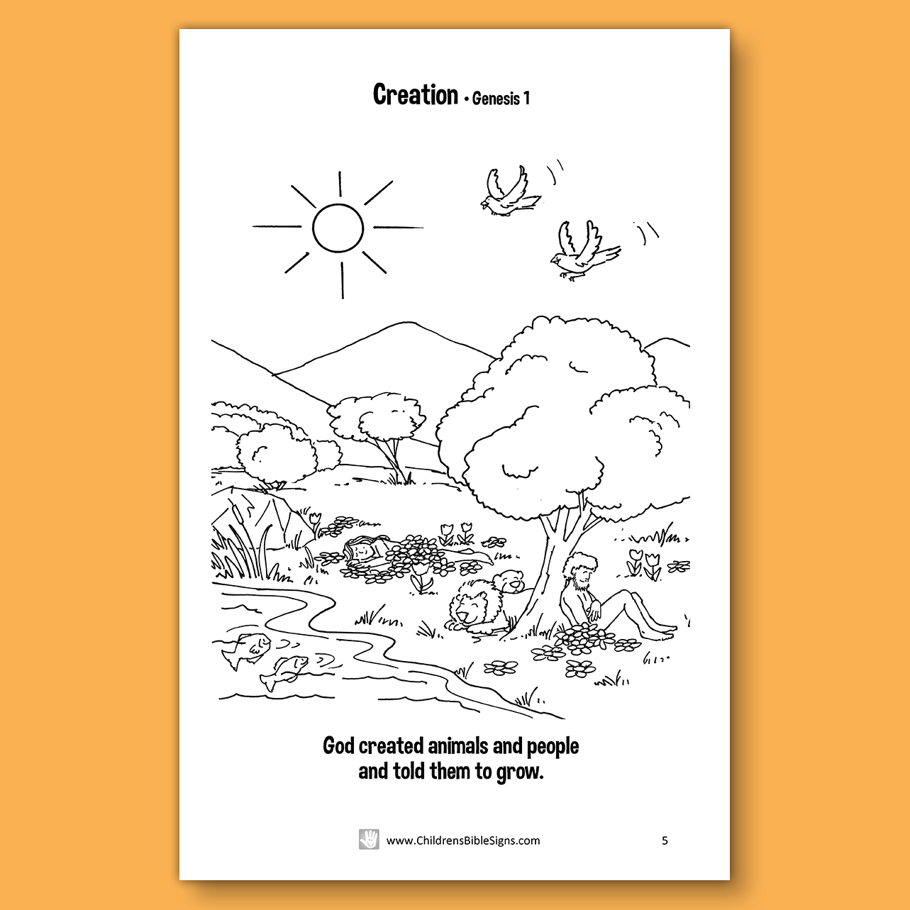 Download Coloring Book for Children's Bible Signs Volume 1