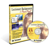 Photo of Lectionary Backgrounds for PowerPoint Old Testament CD and DVD case