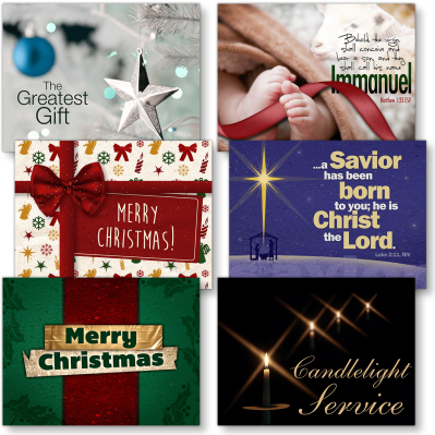 Collage of Christmas PowerPoint slide images 