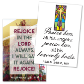 2 Church Bulletin cover designs for Advent featuring Scripture