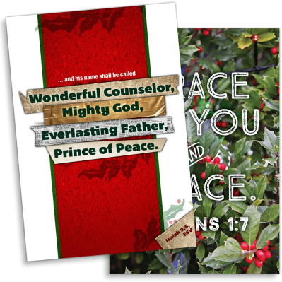 Photo of 2 Church Bulletin Cover Designs for Christmas