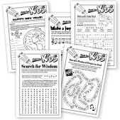 Childrens Bible Puzzle Activity Sheet Examples from Just for Kids Bible Puzzles