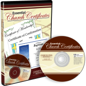 Package image of Essential Church Certificates CD and DVD case