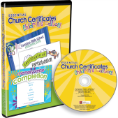Essential Church Certificates Children's Edition Product Shot with CD and DVD Case