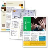 3 Church Newsletter Examples from Church Newsletter Template Product