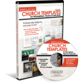 Church Newsletter Templates Product Shot with CD and DVD Case