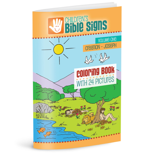 Coloring Book for young children with sign language