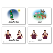Use a variety of hand signs to demonstrate the stories of the Bible to young children