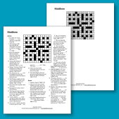 King James Version based crossword puzzles for adults and teens