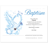 Baptism Certificate template for churches