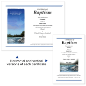 Church Certificate templates for Baptism recognition