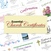 Church certificate templates downloadable product