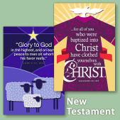 Church Bulletin Cover Design Examples from New Testament Readings