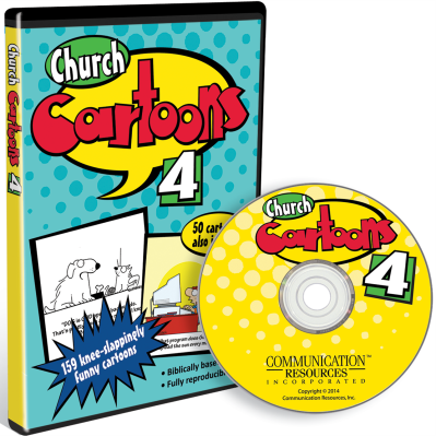 Photo of Church Cartoon Vol 4 Product Shot with CD and DVD Case