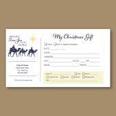 Photo of Church Offer Envelope with 3 wise men clipart image
