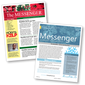 Image of 2 newsletter template designs for Christmas and Winter
