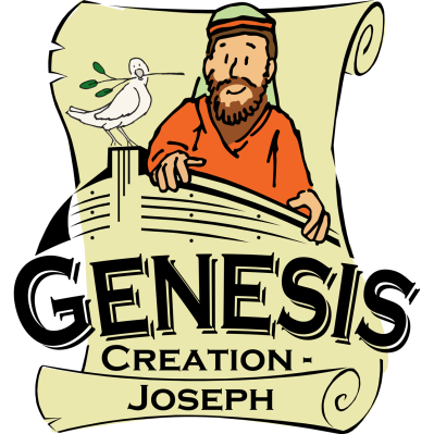 Illustration of Noah in the Ark with the Product Title of Genesis Activity Sheets