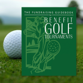 Photo of Golf Tournament Benefit Guidebook cover image for fundraising tips and insight