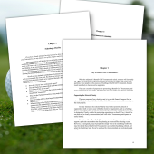 Photo image of samples of chapters on how to create a Golf Tournament Fundraising Event