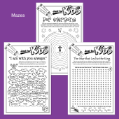 Activity sheets and crossword puzzles perfect for Kids