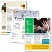 Photo of 3 church newsletter template examples