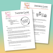 VBS materials and games for Home use with families