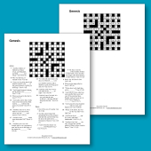 Fully reproducible crossword puzzles for teens and adults