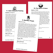 Photo of 3 Children's Sermons for Pastors examples on red background