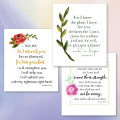 Scripture verse cards examples for church members