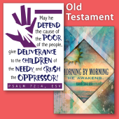 Bulletin cover art based on Old Testament Bible Verses