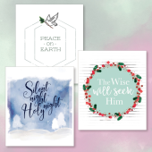 Sample products of download Christmas scripture cards