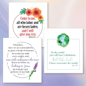 Free to download and print Bible verse notecards examples