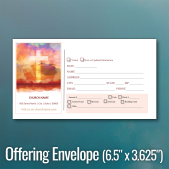 Distribute Easter theme offering and collection envelopes during your Holy Week and Easter Sunday services