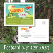 Create fun postcards to send to your church about upcoming Summer camps