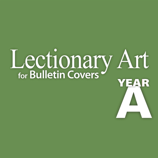 Lectionary Art for Bulletin Covers Logo on Green Background