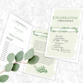 Celebrating a life and legacy program template