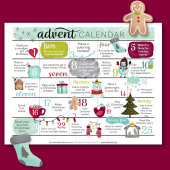 Free printable advent activity calendar