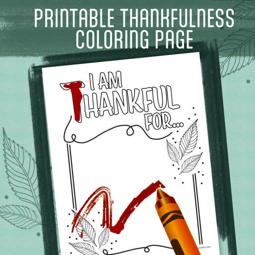 Free download Thankfulness coloring page for kids of all ages