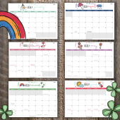 Free downloadable calendar includes all 12 months