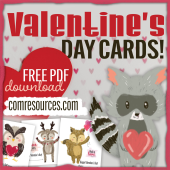 Free Printable Valentine's Day cards